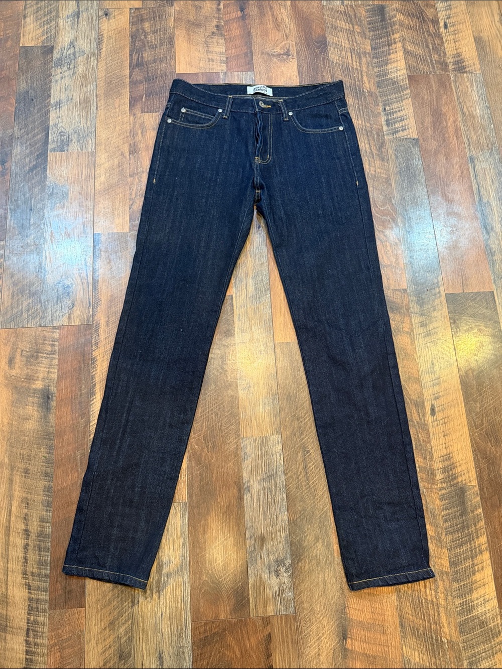 Naked & Famous Denim Dark Indigo Straight Jeans 34 (3180)